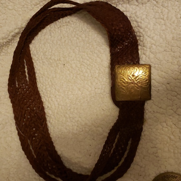 Boho leather belt size large - Picture 1 of 6